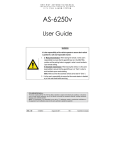 Autostart AS-6250V User guide