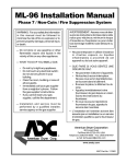 ADC ML-96 Installation manual