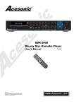 Acesonic BDK-2000 User`s manual