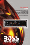 Boss Audio Systems 760DI Instruction manual