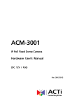 ACTi ACM-3001 User`s manual