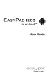Easypix EasyPad 1200 User guide