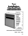 English Installation Manual of WHIRLPOOL ACS102XA0