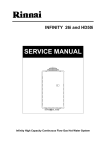 Rinnai BC 70 2A Service manual