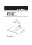 Elmo EV-200 Instruction manual