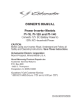 Schumacher Pi-70 Owner`s manual