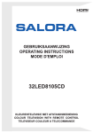 Salora HDD-2510 Instruction manual