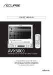 Eclipse AVX5000 Owner`s manual