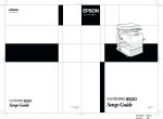 Epson C8500 Setup guide