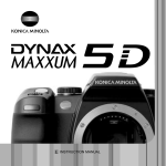 Minolta DYNAX 5D Instruction manual