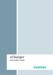 Siemens eCharger User guide