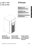 Dimplex SIK 11 ME Operating instructions