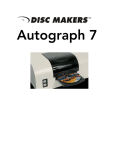 Disc Makers Autograph Autograph VII Specifications
