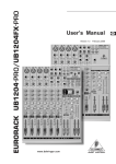 Behringer Eurorack User`s manual