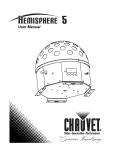 Chauvet Hemisphere 5 User manual