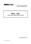 Adam Equipment MCW Specifications