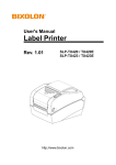BIXOLON SLP-TX423 User`s manual