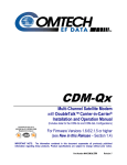 Comtech EF Data CDM-Qx Product specifications