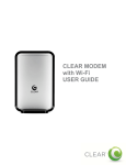 Clear MODEM with Wi-Fi User guide