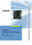 Siemens MC55 Specifications