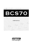 Dateq BCS70 User manual