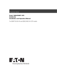 Eaton UPS 20 Instruction manual