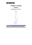 Ewave Garment Steamer Operating instructions