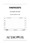 Audiovox D1708PK Operating instructions