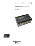 Schneider Electric POWERLOGIC PWRSRV750 User`s guide