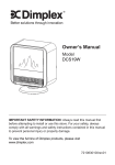 Dimplex DCS19W Owner`s manual