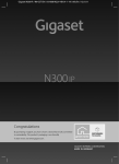 Siemens Gigaset N300 IP Specifications