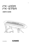 Casio PX-575R User`s guide