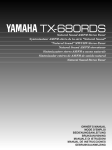 Yamaha TX-680RDS Owner`s manual