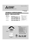 Mitsubishi Electric SLZ-KA09NA Service manual