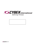 CYBEX 700T Service manual