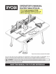 Ryobi RT501W Specifications