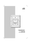 Concertone COMPACT DISC STEREO RADIO SYSTEM Operating instructions