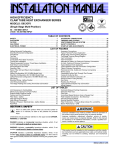 Unitary products group GF8 Installation manual