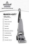 Bissell QUICKWASH User`s guide