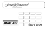 Security Command XR200 User`s guide