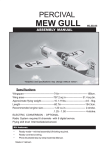 Seagull Models PERCIVAL MEW GULL Specifications