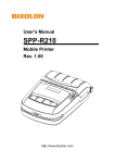 BIXOLON SPP-R210 User`s manual