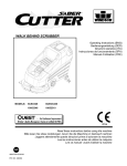 Windsor Walk Behind Scrubber SCEX326 Operating instructions