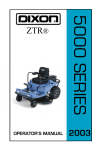 Dixon ZTR 5023 Operator`s manual