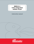Baumatic BWD12.1 User manual