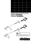 Shindaiwa T272X Operator`s manual