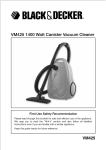 VM425 1400 Watt Canister Vacuum Cleaner