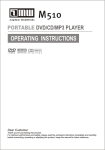 AMW M510 Operating instructions