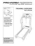 ProForm PCTL95235.0 User`s manual