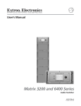 Crestron 3200 Operating instructions